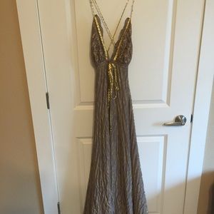 Free People Gold Goddess Dress by Lotta Stensson.