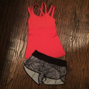 Strappy-Back Lulu Tank w/ Built-In Bra, Size 4