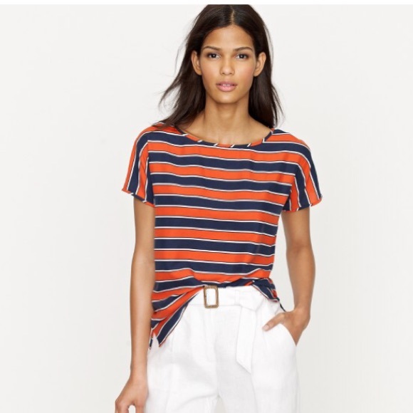 J. Crew Tops - J Crew 100% silk shirt size 4