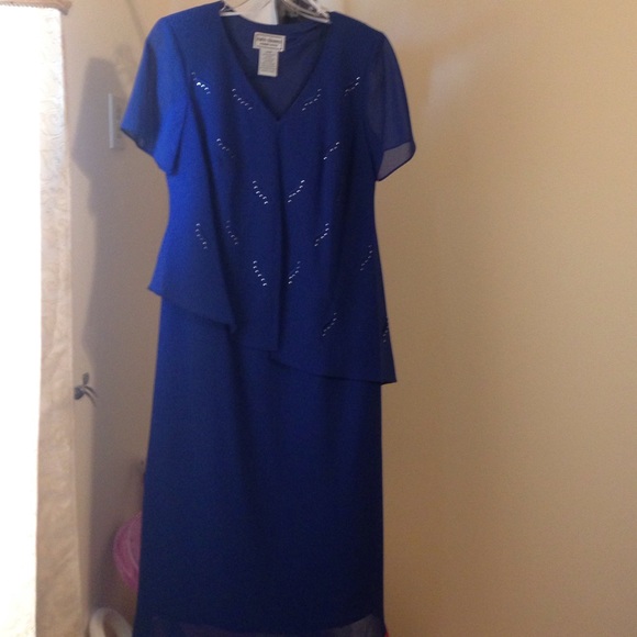 Navy blue women's dress - Picture 1 of 2