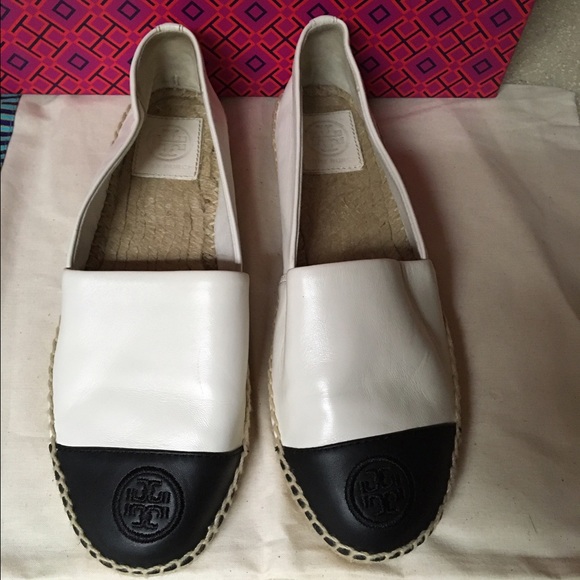 Tory Burch Color Block Leather Espadrille Size 9 - Picture 3 of 4