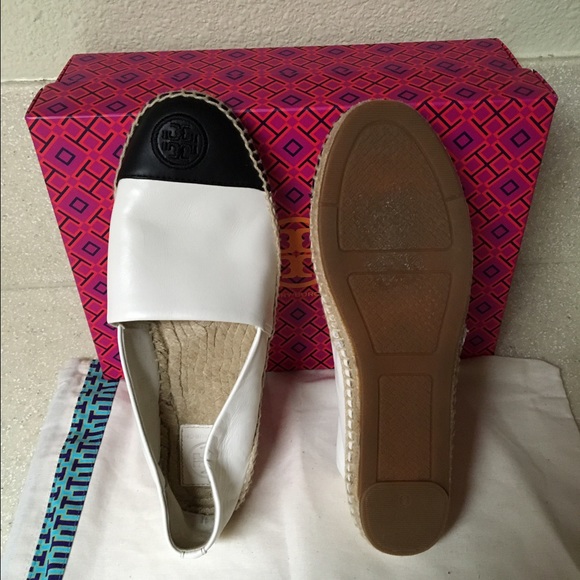 Tory Burch Color Block Leather Espadrille Size 9 - Picture 4 of 4