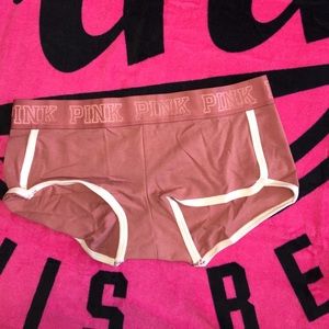 ( S) PINK LOGO BOYSHORT