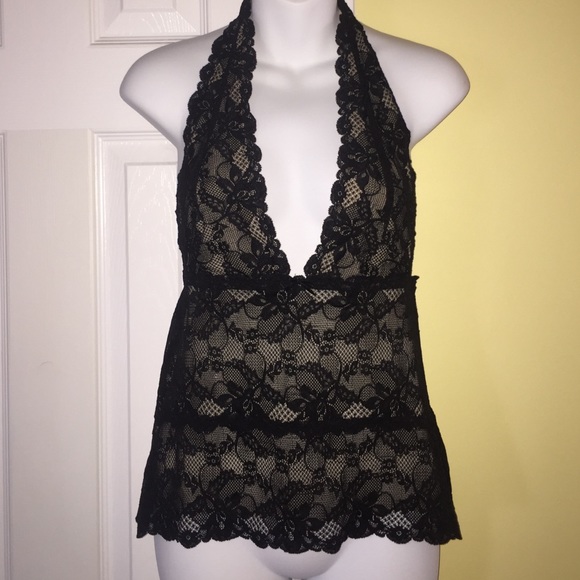 The Limited Sexy Black Halter Top