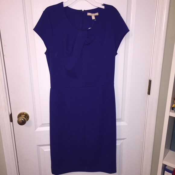 Blue sheath dress