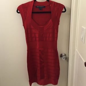 Red  bandage dress