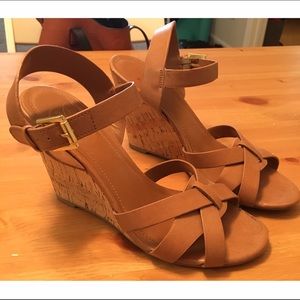 Nude/tan wedges size 7.5