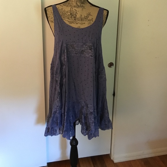 Free people she swings slip periwinkle size small