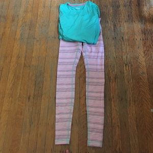 Lululemon size 4 multi color leggings
