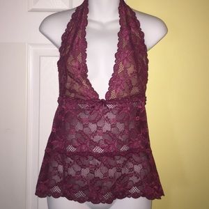 The Limited Lace Halter Top