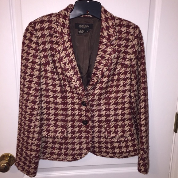 Peck & Peck houndstooth blazer