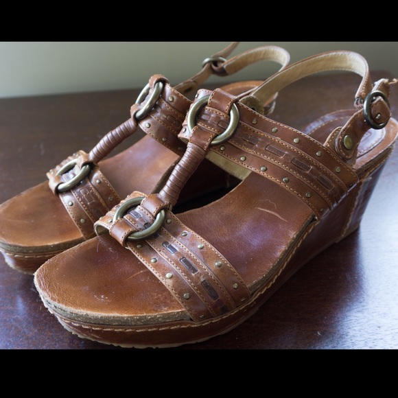 Frye Ivy O Ring Women's Platform Slingback Wedges - Picture 1 of 5