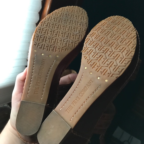 Frye Ivy O Ring Women's Platform Slingback Wedges - Picture 4 of 5