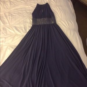 Stunning floor lengthy purple gown!