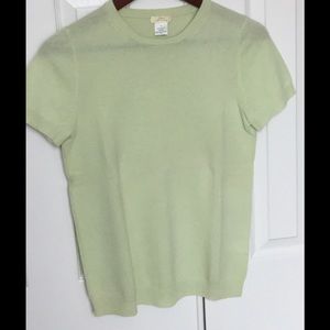J.Crew 100% cashmere short sleeve sweater size S