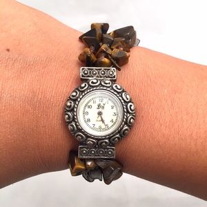 Brown Stone Bracelet Watch