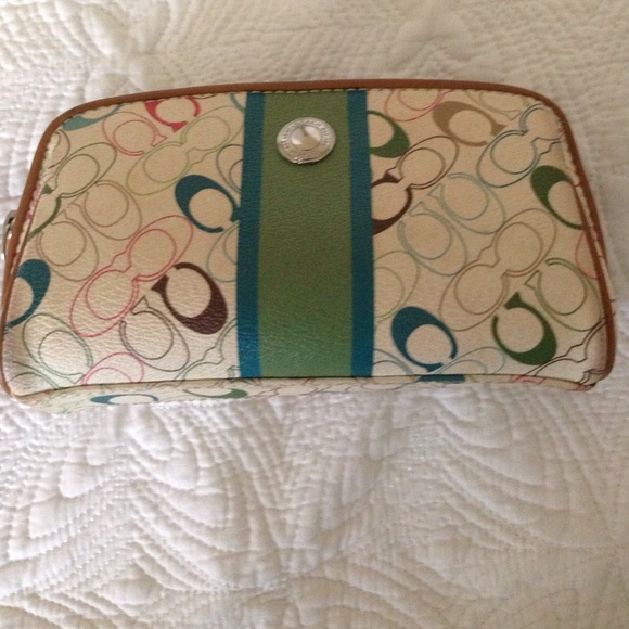 Coach multicolor makeup bag!
