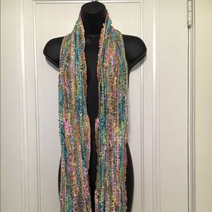 Handwoven "watercolor" scarf