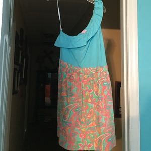 One shoulder Lilly Pulitzer dress