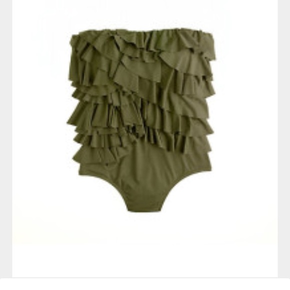 J Crew jersey Lomellina Flutter Bandeau