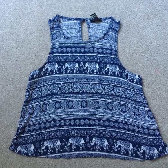 Blue tank top