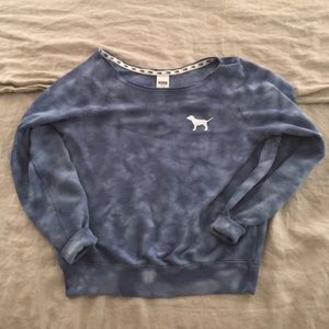 tie dye crew neck VS PINK