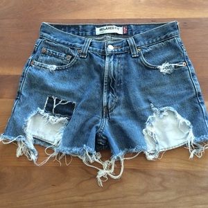 Levi's high waisted shorts