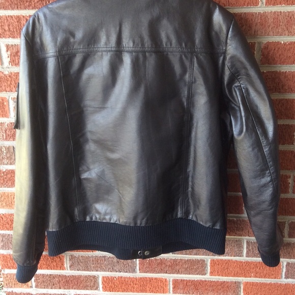 Genuine leather Bomber jacket Size XL (42) - Picture 3 of 4