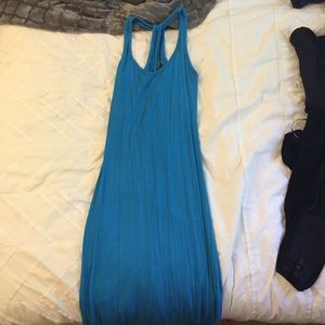 Blue body con maxi