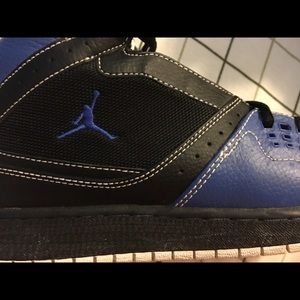 2009 Black and Blue Jordan's!