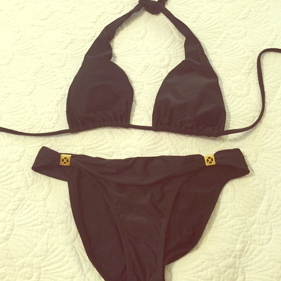VIX halter black bikini