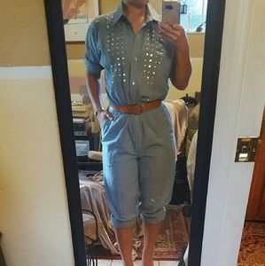 Vintage Jean Romper