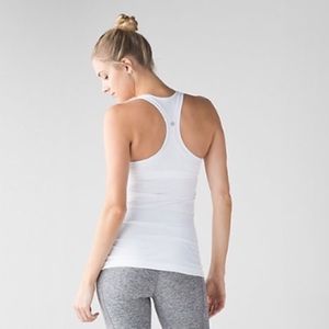 Lululemon classic pink razor back tank top