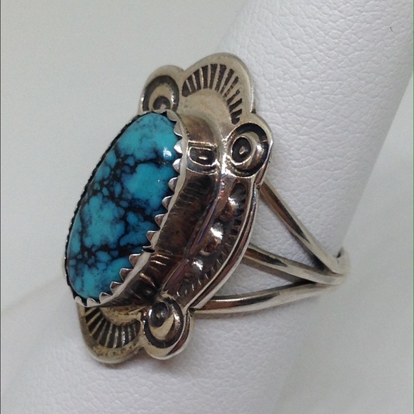 Vintage Navajo Sterling Silver Artist Signed Ring