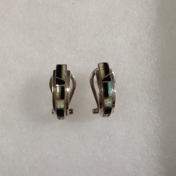 Opal  Sterling earring