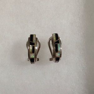 Opal  Sterling earring