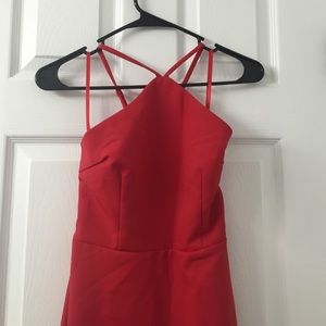 Lulu's "tour de force" red maxi dress, size small