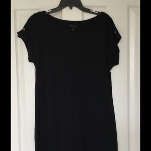NWOT Banana Republic cotton black dress size L