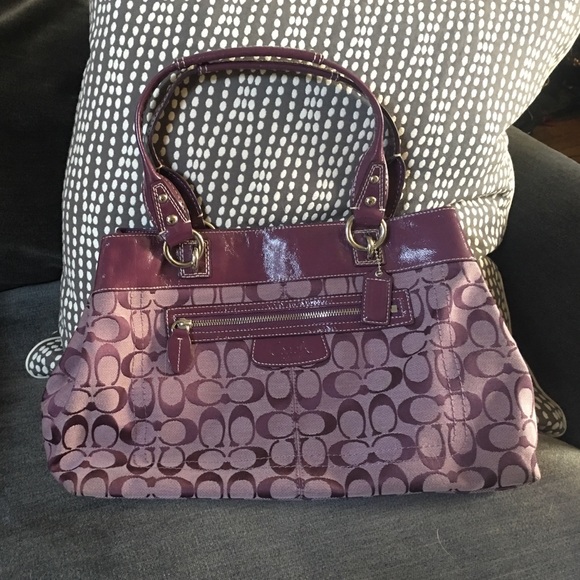Purple Coach Purse