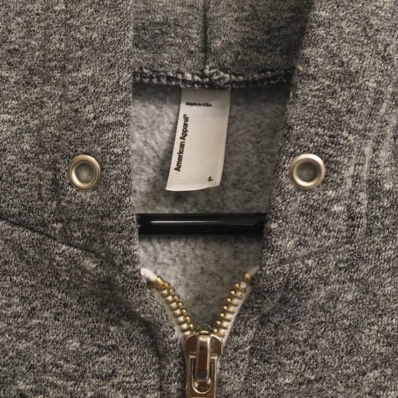American Apparel Salt & Pepper Hoodie