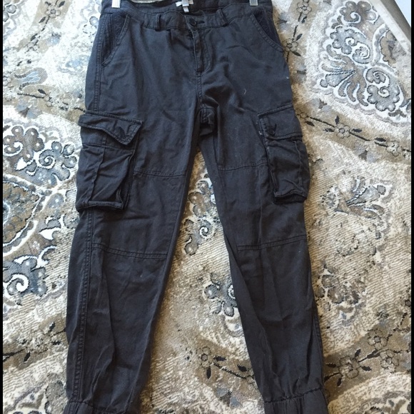 Dark brown loose ankle pants from urban outfitters