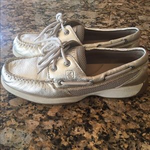 Gold Sperry "Intrepid" Top Sider