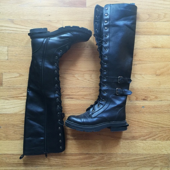 Over The Knee Combat Boots