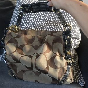 Brown coach purse