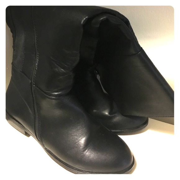 Lane Bryant knee boots no heel