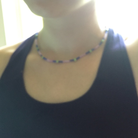 Handmade glass beaded Choker - Picture 2 of 3