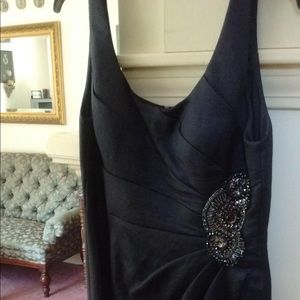 Adrianna Papell navy cocktail dress