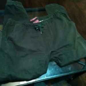 Dark green joggers