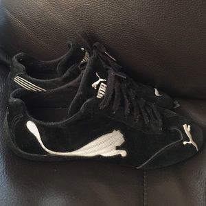 Black Suede Puma Soleil Sneakers