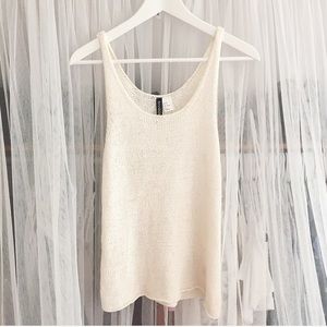 NEW ✨ knit cream tank ✨